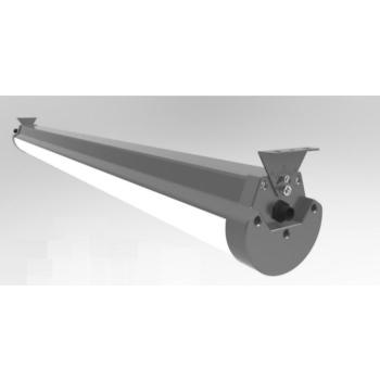 LED csarnokvilágító , 60 Watt , 150 cm , 150 lm/W , IP65 , kompakt vízzáró armatúra , állítható sugárzási szög, hideg fehér kép