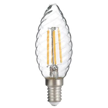 LED csavart gyertya c35 E14 4w izzófüles, 2700K, meleg fehér, 400 lm, Optonica, 1413 kép