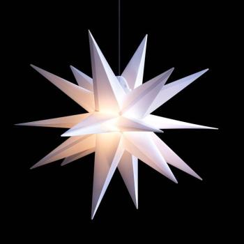 LED csillag kültérre, 18-pontos, fehér, Ø 55 cm kép