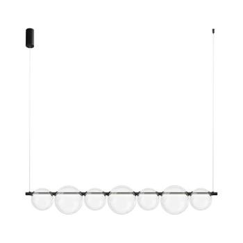 LED csillár kábelen ATOLA LED/19W/230V fekete/átlátszó ML2244