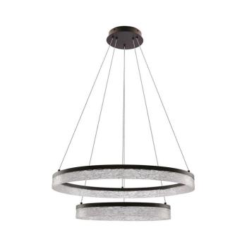 LED csillár kábelen FROZI LED/38W/230V átm. 60 cm fekete 32-35561 kép