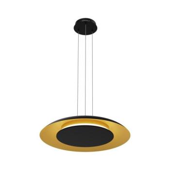 LED csillár kábelen PIATTINO LED/30W/230V 2700/3200/4000K átm. 40 cm fekete/arany ML1815 kép