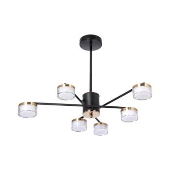 LED Csillár rúdon 6xLED/6W/230V 3000-6500K átm. 59 cm arany/fekete W-YH1361/6 kép