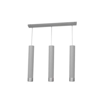 LED csillár TUBA 3xGU10/4,8W/230V szürke/fényes króm W-L 1111/3 GR+CH kép