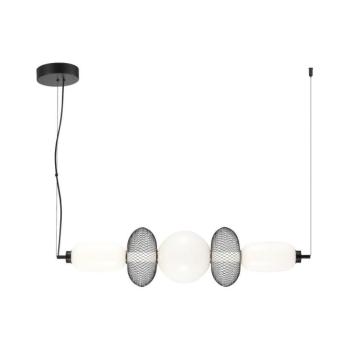 LED lógó világítás Arame, fekete/fehér, üveg, hossza 93,5 cm kép