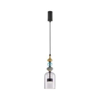 LED Csillár zsinóron ARTE LED/12W/230V átm. 13 cm fekete ML0360 kép