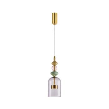 LED Csillár zsinóron ARTE LED/12W/230V átm. 13 cm réz ML0359 kép