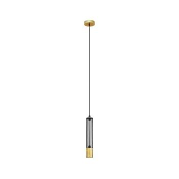 LED Csillár zsinóron BARS 1xGU10/4,8W/230V fekete/arany W-KM 1115/1 GO+BK+GO kép