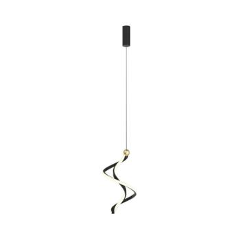 LED Csillár zsinóron COLIA LED/19W/230V fekete/arany ML1181 kép