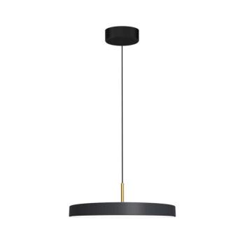 LED Csillár zsinóron DISC LED/38W/230V átm. 45 cm fekete ML1065 kép