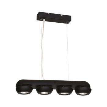 LED Csillár zsinóron FLARE 4xLED/10W/230V fekete ML219 kép