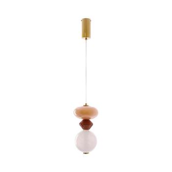 LED csillár zsinóron FLORES LED/10W/230V arany/narancssárga/barna 31-50632 kép