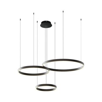 LED Csillár zsinóron GRAVITY LED/108W/230V fekete ML1185 kép