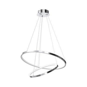 LED Csillár zsinóron HOOP LED/51W/230V átm. 60 cm 4000K fényezett króm ML1550 kép
