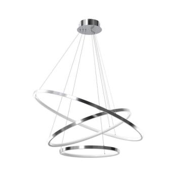 LED Csillár zsinóron HOOP LED/93W/230V átm. 80 cm 4000K fényezett króm ML1551 kép