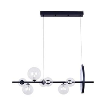 LED Csillár zsinóron HYBRID LED/15W/230V + 7xG9/6W 4000K fekete 331113 kép