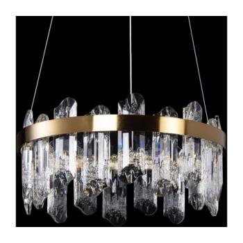 LED Csillár zsinóron LED/50W/230V átm. 40 cm arany W-E2596/50W kép