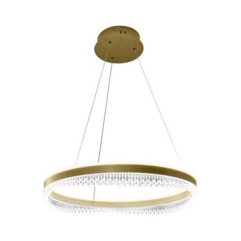 LED Csillár zsinóron LED/52W/230V átm. 60 cm arany ML0999 kép
