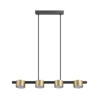 LED Csillár zsinóron MIRELLA 4xGX53/6W/230V arany/fekete 327338 kép
