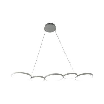 LED Csillár zsinóron OLYMPIA 5xLED/10W/230V szürke ML1176 kép
