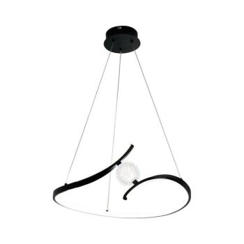 LED Csillár zsinóron PERLA LED/34W/230V fekete ML1177 kép