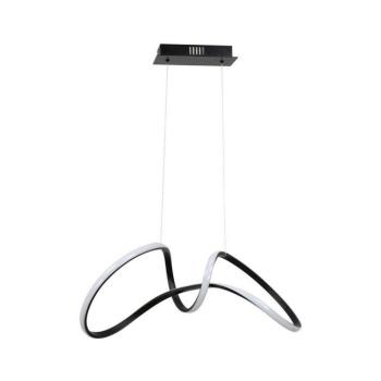 LED Csillár zsinóron TESORO LED/48W/230V fekete ML7951 kép