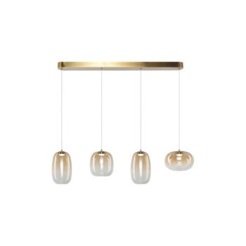 LED Csillár zsinóron VASO LED/15W/230V arany/füstös ML1408 kép