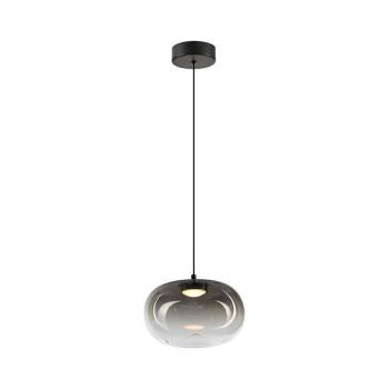 Vaso LED függő lámpa, füstszürke, Ø 18 cm, üveg kép