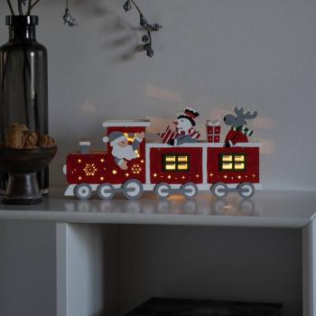LED deco világítás, vonat fa sziluett, elem, USB kép