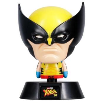 LED dekoráció , éjjeli lámpa , asztali lámpa , 3D hangulatvilágítás , X-Men Icons Wolverine , 11 cm , 2db AAA , Marvel kép