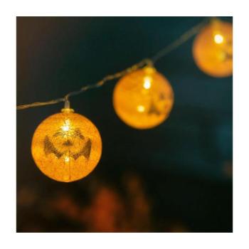 Halloween-i LED-es lampion fényfüzér kép