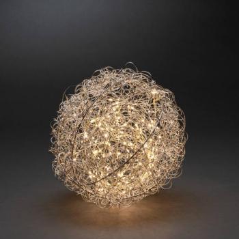 LED dekoratív fénydrót gömb, Ø 30cm, 160 LED kép