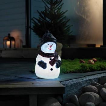 LED dekoratív hóember figura RGB színváltós IP44 kép
