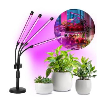 LED dimmelhető asztali növénynevelő lámpa VITARO 4xLED/10W/230V fekete KDSN00000085 kép