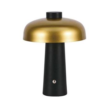 LED Dimmelhető Asztali lámpa tölthető LED/3W/5V 3000-6000K 1800 mAh fekete/arany 7946 kép