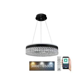 LED dimmelhető csillár zsinóron LED/90W/230V 3000-6500K fekete + távirányítás TA2300/B kép