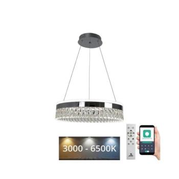 LED Dimmelhető csillár zsinóron LED/90W/230V 3000-6500K króm + távirányítás TA2300/CH kép