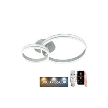 LED Dimmelhető felületre szerelhető csillár LED/110W/230V 3000-6500K + távirányítás J3355/W kép