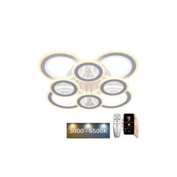 LED Dimmelhető felületre szerelhető csillár LED/200W/230V 3000-6500K + távirányítás J3347/W kép