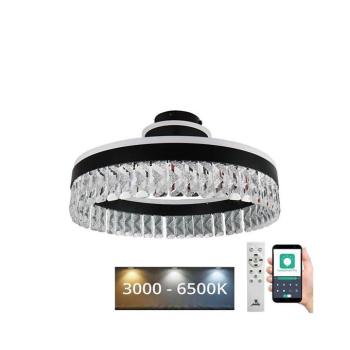 LED Dimmelhető felületre szerelhető csillár LED/75W/230V 3000-6500K fekete + távirányítás TA1305/B kép