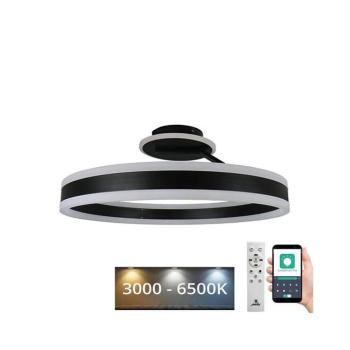 LED Dimmelhető felületre szerelhető csillár LED/86W/230V 3000-6500K fekete + távirányítás TA1307/B kép