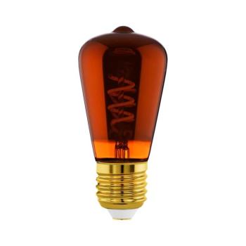 LED dimmelhető izzó VINTAGE ST48 E27/4W/230V 2000K piros - Eglo 110199 110199