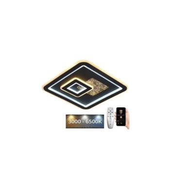 LED Dimmelhető mennyezeti lámpa LED/110W/230V fekete + távirányítás J1323/B kép