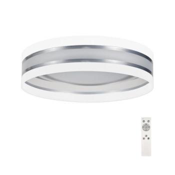 LED Dimmelhető mennyezeti lámpa SMART CORAL LED/24W/230V fehér/ezüst + távirányító BG-636 kép
