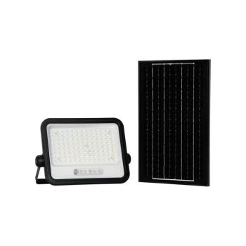 LED dimmelhető napelemes reflektor LED/200W/3,2V IP65 10000 mAh fekete + távirányító 24084 kép