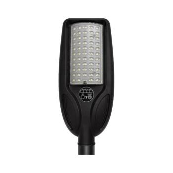 LED dimmelhető napelemes utcai lámpa érzékelővel VENICE 50W/4000 mAh IP65 fekete + távirányító EKO2513 kép