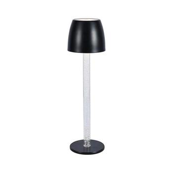 LED Dimmelhető újratölthető asztali lámpa LED/3W/5V 3000K fekete 23094 kép