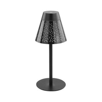 EMOS Grace LED asztali lámpa, újratölthető, fekete, 4000K, 80, 5V, CRI>80, dimmelhető, Természetes fehér, IP44, Z7634 kép