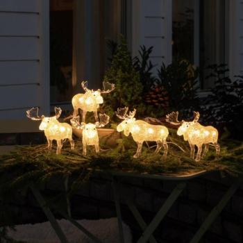 LED dísz világítás öt szarvas kültéri használatra kép