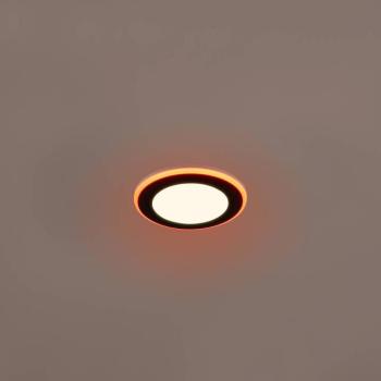 LED downlight Argus RGBW remote Ø 8 cm fekete kép